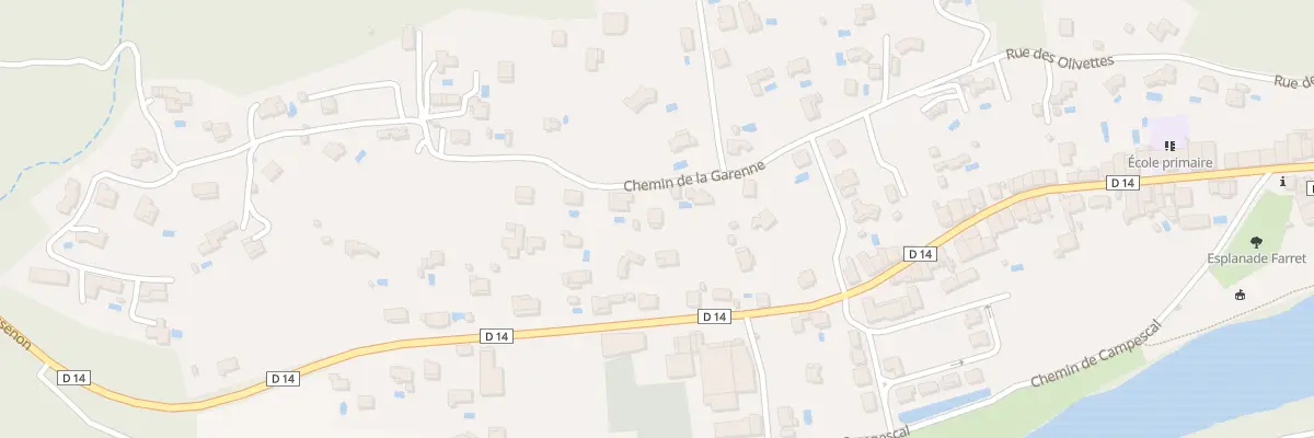 Plan du 5480 Che de la Garenne à Roquebrun