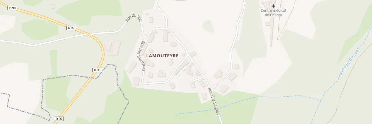 Plan du 11 Rue des Monlades à Chanat-la-Mouteyre