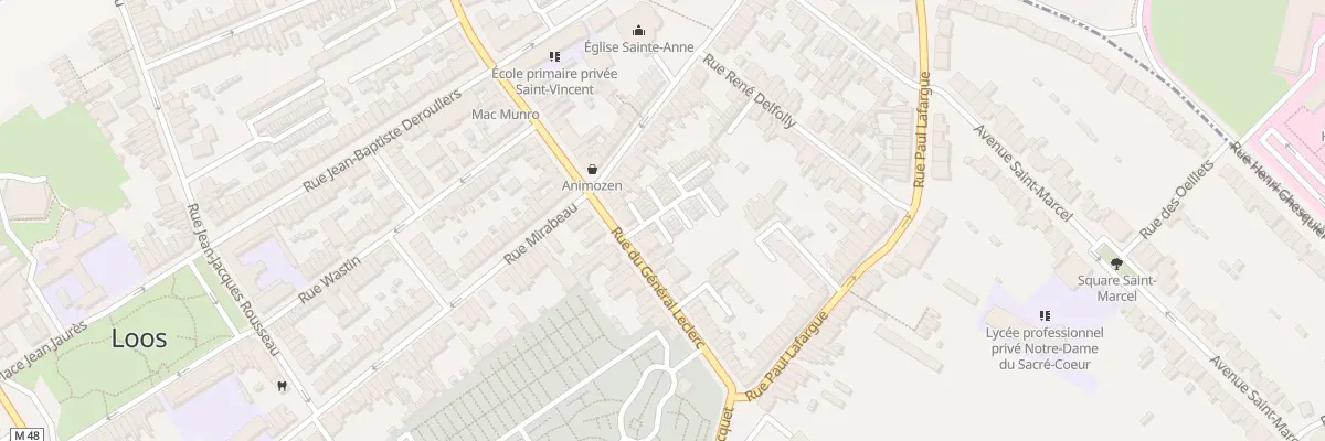 Plan du 109 Rue du Général Leclerc à Loos
