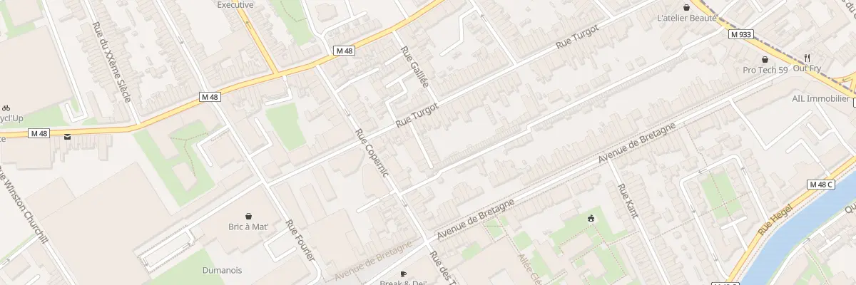 Plan du 1 Vc Saint Arthur Rue Turgot à Lille