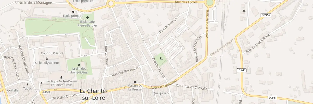 Plan du 8 Rue des Fossés à La Charité-sur-Loire