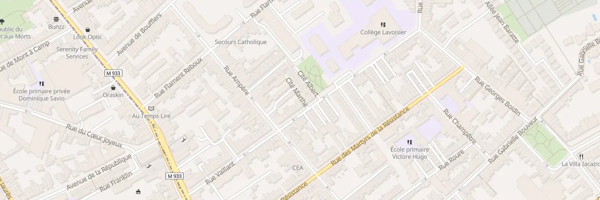 Plan du 55 Rue Vaillant à Lambersart