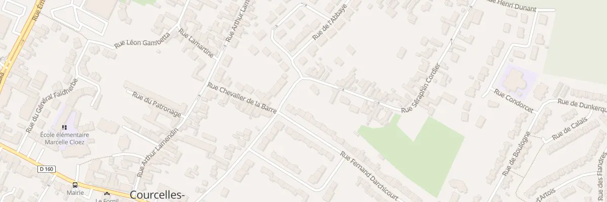 Plan du 3 Rue Fernand Darchicourt à Courcelles-lès-Lens
