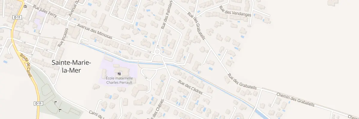 Plan du 2 Rue des Oliviers à Sainte-Marie-la-Mer
