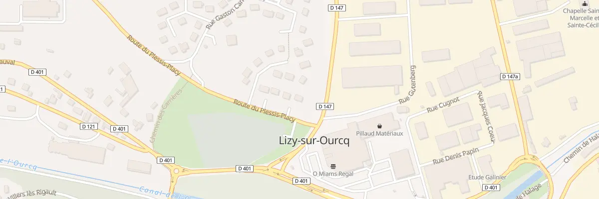 Plan du 1 Rte du Plessis - Placy à Lizy-sur-Ourcq