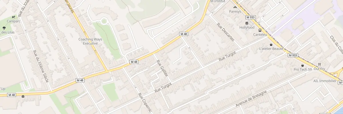 Plan du 52 Rue du Marais de Lomme à Lille