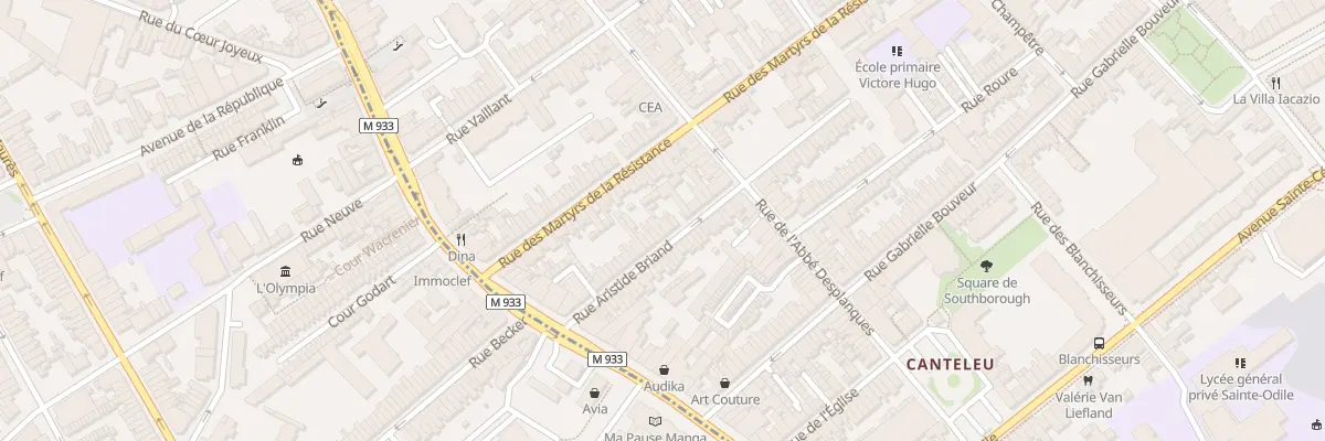 Plan du 33 Rue Aristide Briand à Lambersart