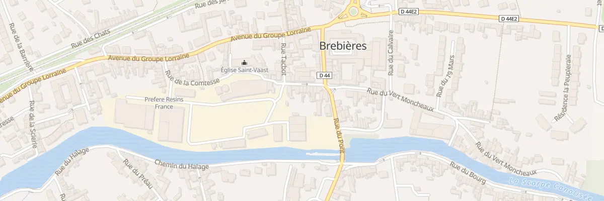 Plan du 9 Rue Louis Pasteur à Brebières