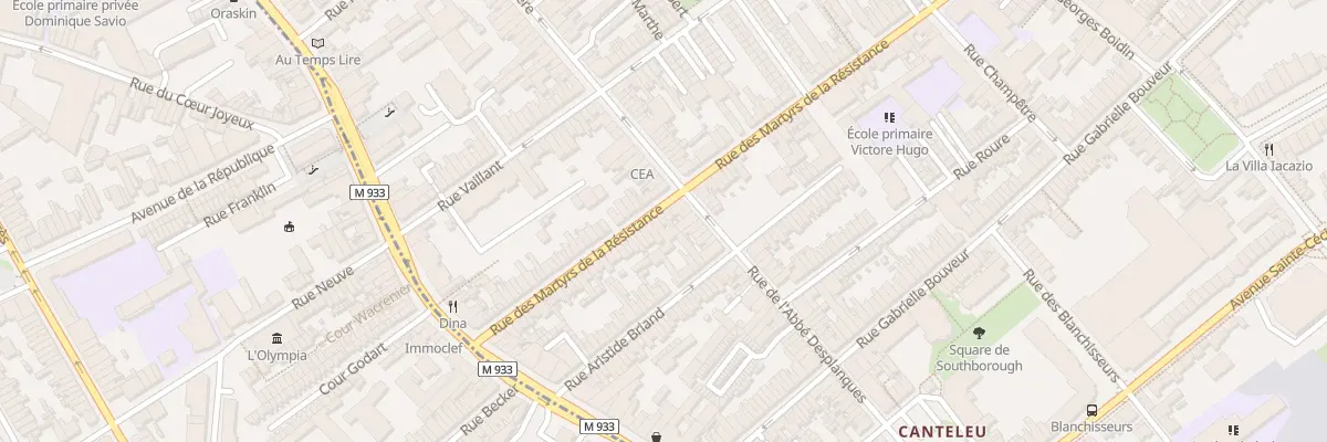 Plan du 52 Rue des Martyrs de la Resistan à Lambersart
