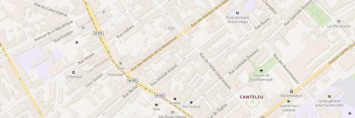 Plan du 35 Rue Aristide Briand à Lambersart