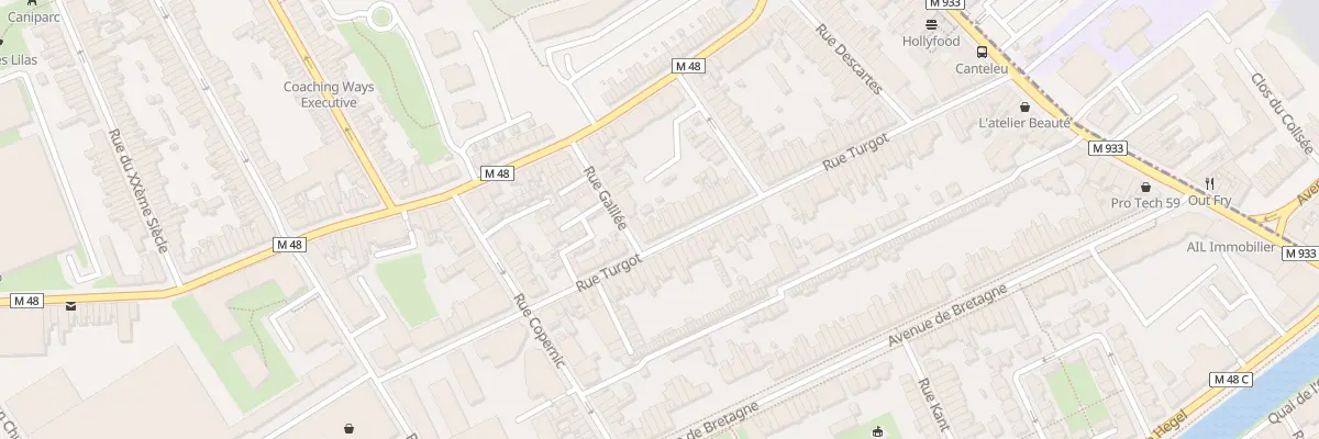 Plan du 72 Rue Turgot à Lille
