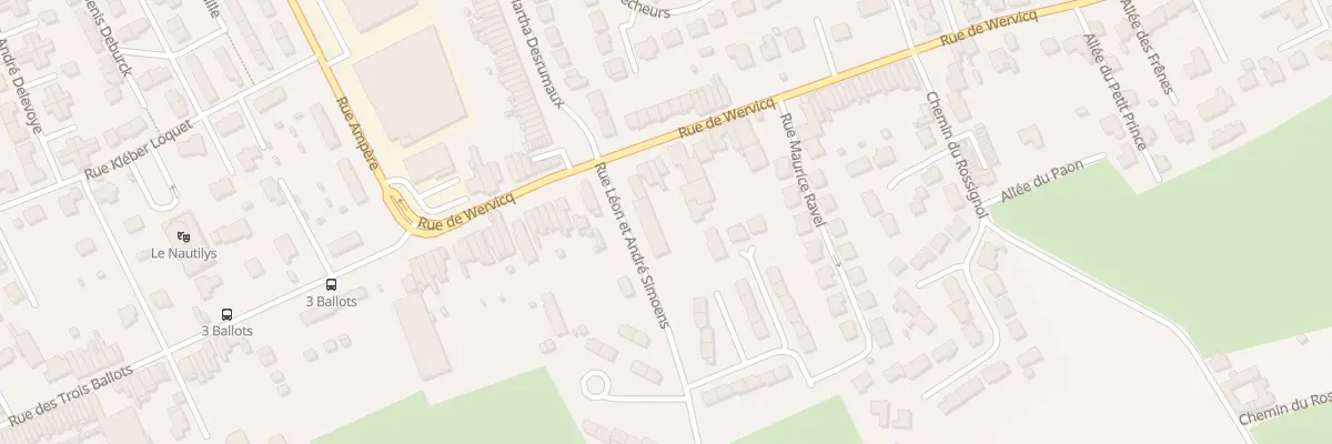 Plan du 102 Rue de Wervicq à Comines