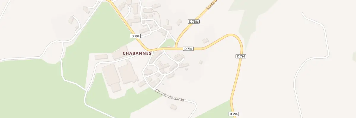 Plan du 5076 Chabannes à Cournols