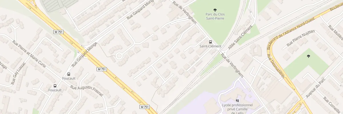 Plan du 29 All de la Prairie à Lambersart