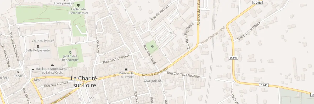 Plan du 6B Rue des Fossés à La Charité-sur-Loire