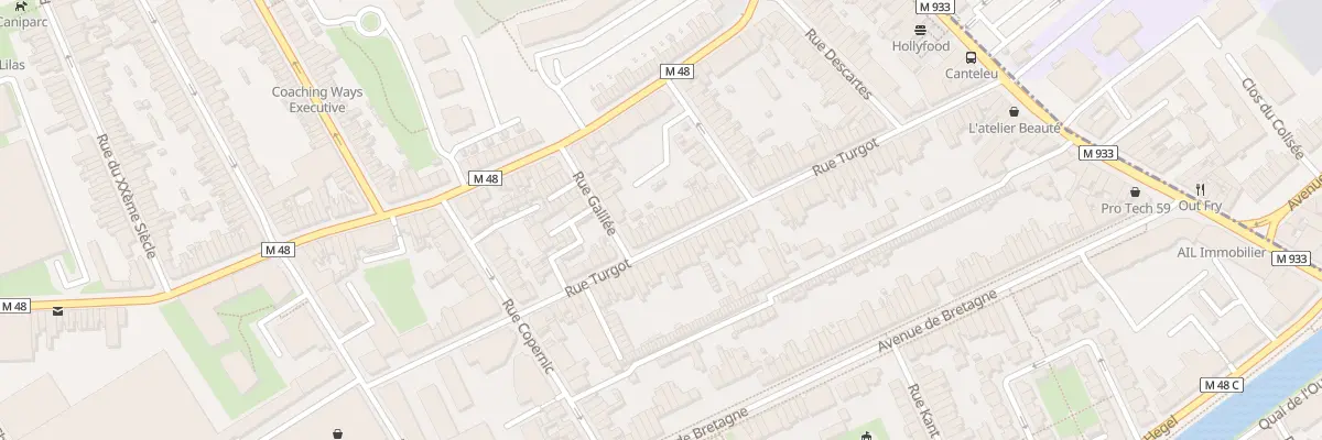 Plan du 68 Rue Turgot à Lille
