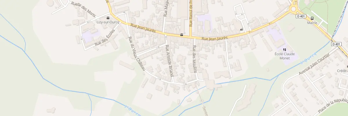 Plan du 7 Rue Aristide Briand à Lizy-sur-Ourcq