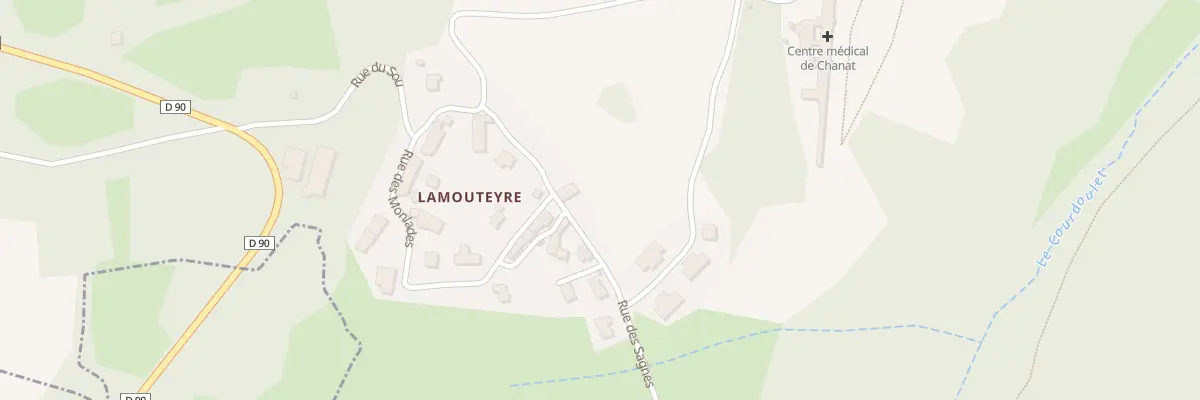 Plan du 9 Rue des Sagnes à Chanat-la-Mouteyre