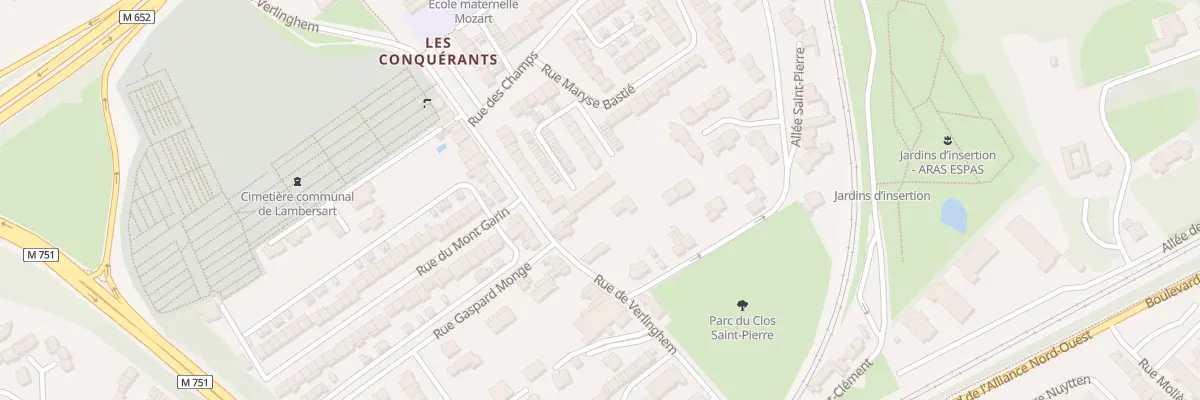 Plan du 28 Rue de Verlinghem à Lambersart