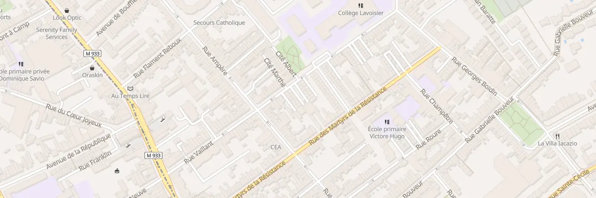 Plan du 5 Cité Sainte Anne Rue Vaillant à Lambersart