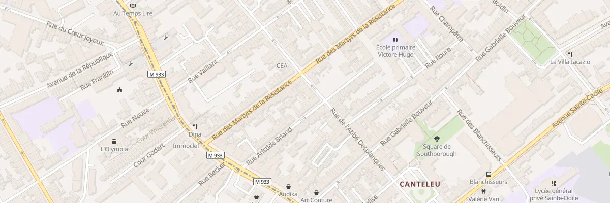 Plan du 43 Rue Aristide Briand à Lambersart