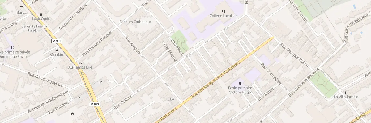 Plan du 42 Rue Vaillant à Lambersart