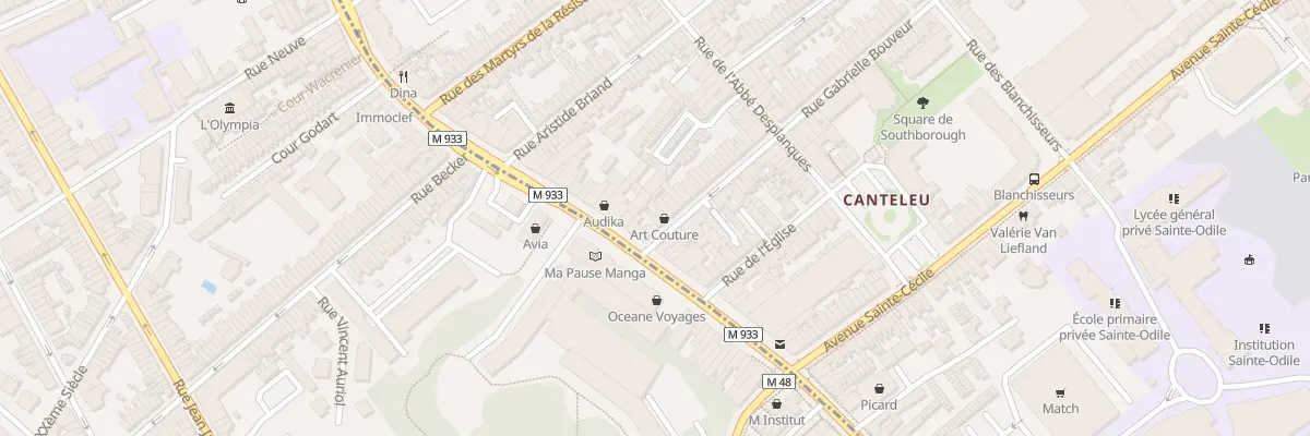Plan du 1 Rue Gabrielle Bouveur à Lambersart