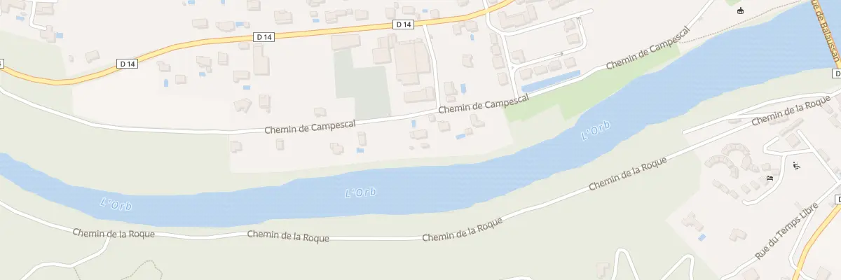 Plan du 6 Che de Campescal à Roquebrun