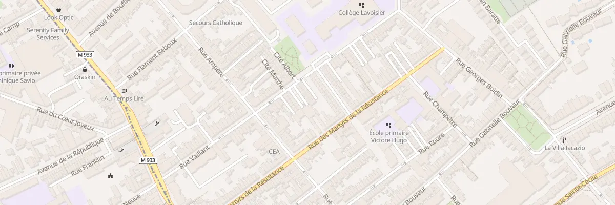 Plan du 10 Cité Saint Eloi Rue Vaillant à Lambersart