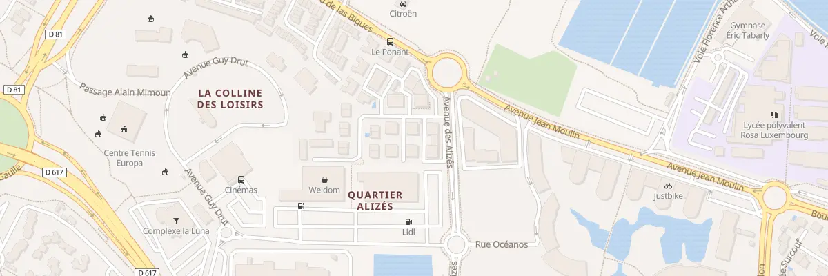 Plan du 1 Rue Youri Gagarine à Canet-en-Roussillon