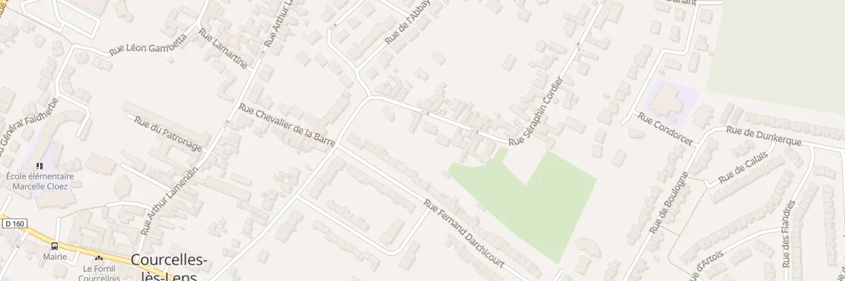 Plan du 16 Rue Séraphin Cordier à Courcelles-lès-Lens