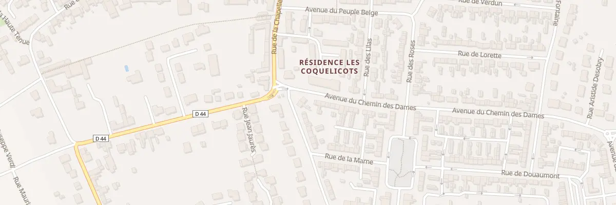 Plan du 2 Av du Chemin des Dames à Brebières