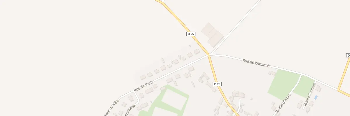 Plan du 8 Rue de Paris à Thury-en-Valois