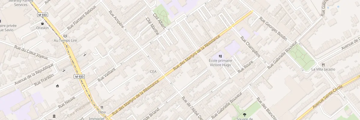 Plan du 65 Rue des Martyrs de la Resistan à Lambersart