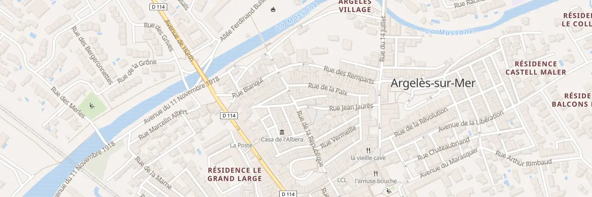 Plan du 40 Rue de la Republique à Argelès-sur-Mer