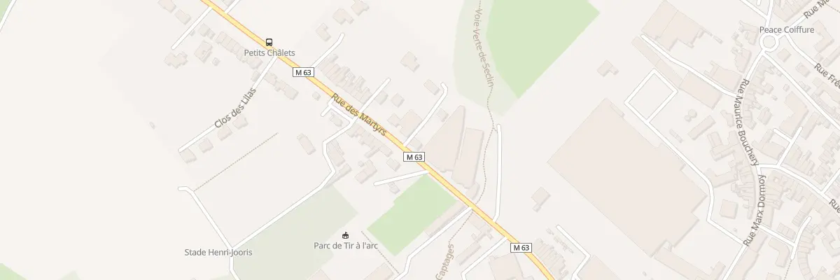 Plan du 100 Rue des Martyrs à Seclin