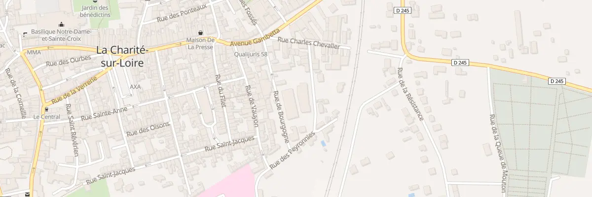 Plan du 7 Rue de Bourgogne à La Charité-sur-Loire
