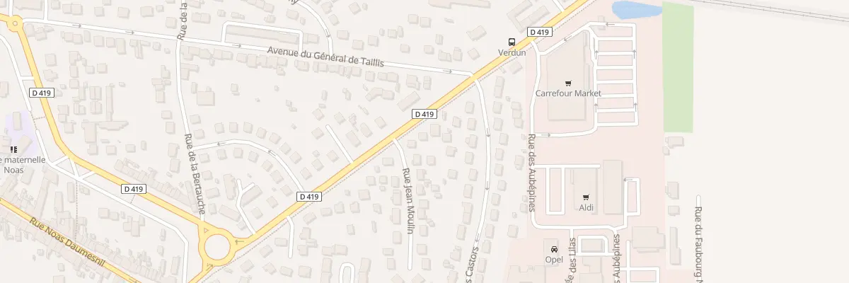 Plan du 30 Av de Verdun à Nangis