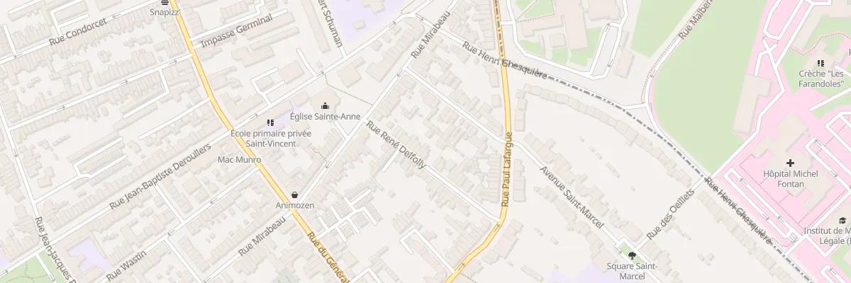 Plan du 9 Rue René Delfolly à Loos