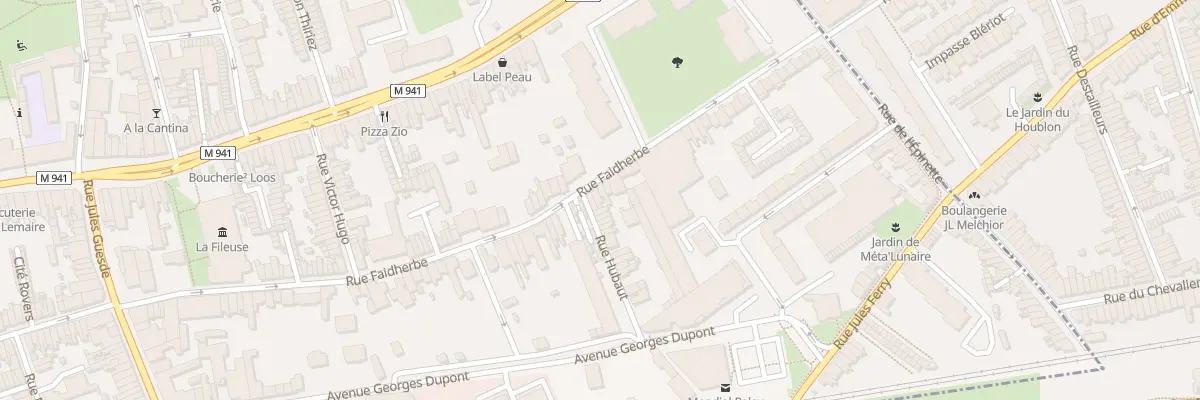 Plan du 209 Rue Faidherbe à Loos