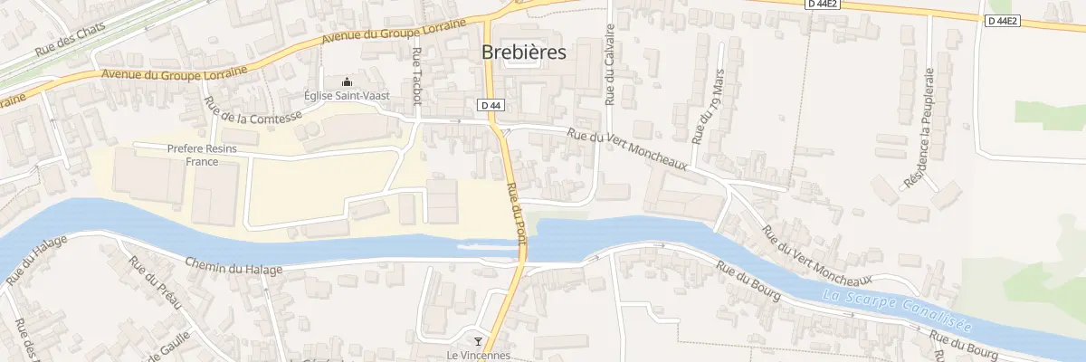 Plan du 1 Rue de l’Abreuvoir à Brebières