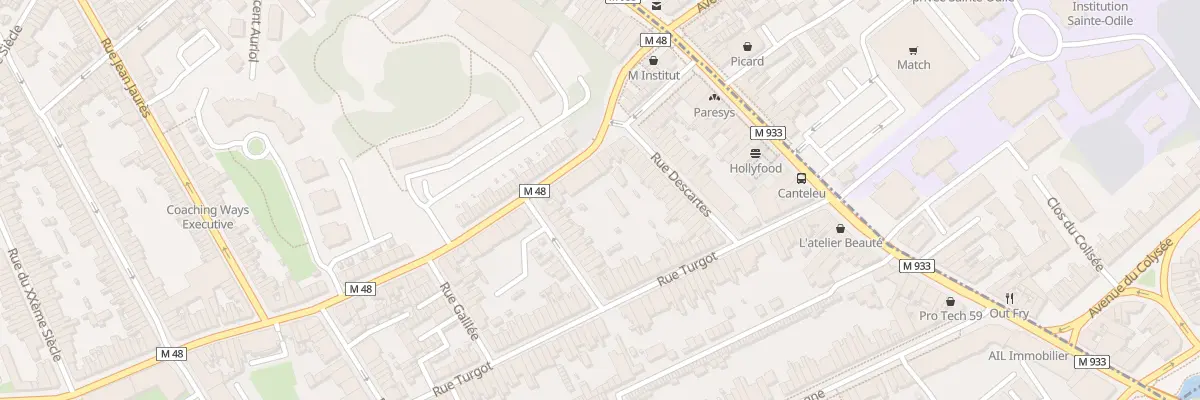 Plan du 38 Rue du Marais de Lomme à Lille