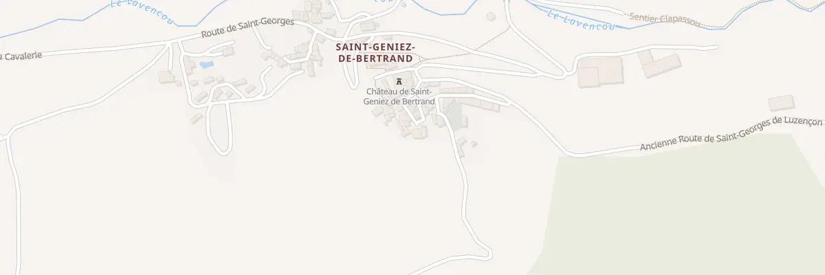 Plan du 15 Rue du Chateau de St Geniez à Saint-Georges-de-Luzençon