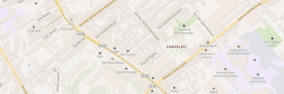 Plan du 14 Rue Gabrielle Bouveur à Lambersart