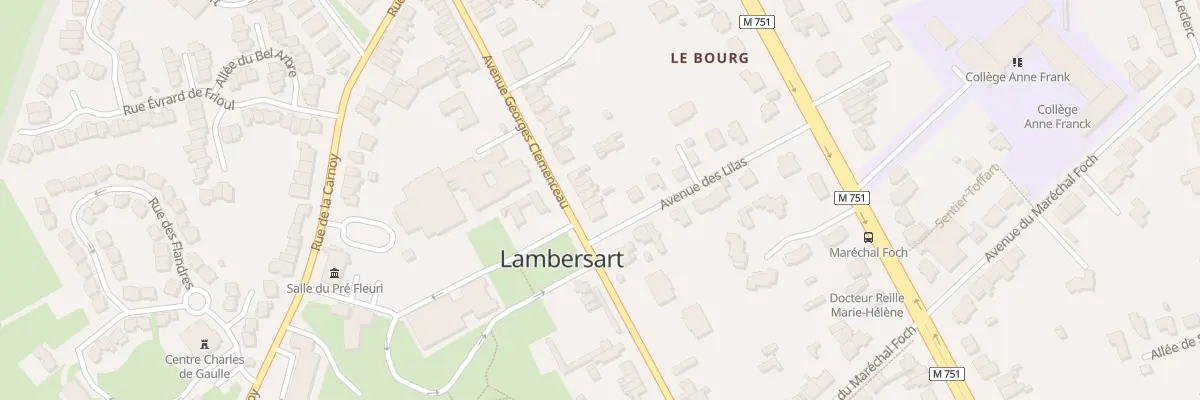 Plan du 28 Av Georges Clemenceau à Lambersart