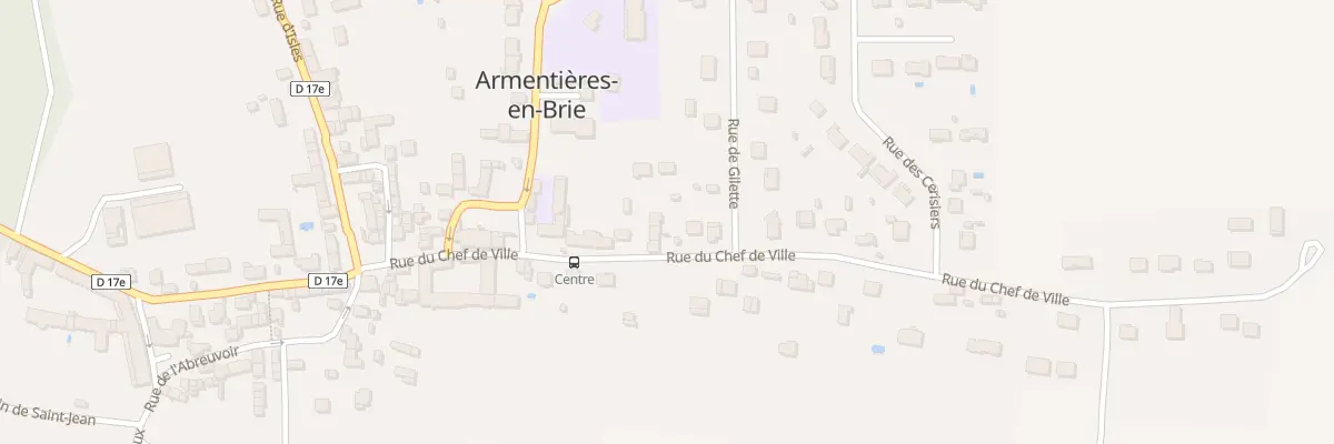 Plan du 15 Rue du Chef-de-ville à Armentières-en-Brie
