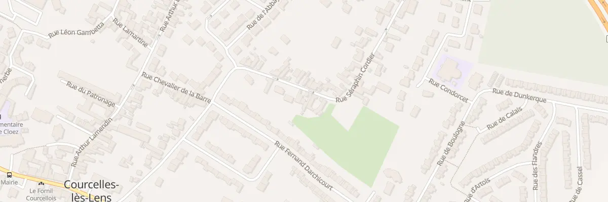 Plan du 28 Rue Séraphin Cordier à Courcelles-lès-Lens