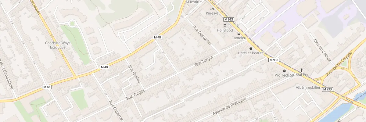 Plan du 36 Rue Turgot à Lille