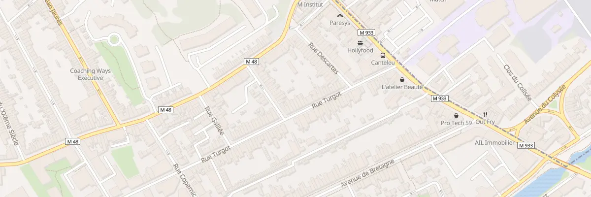 Plan du 34 Rue Turgot à Lille