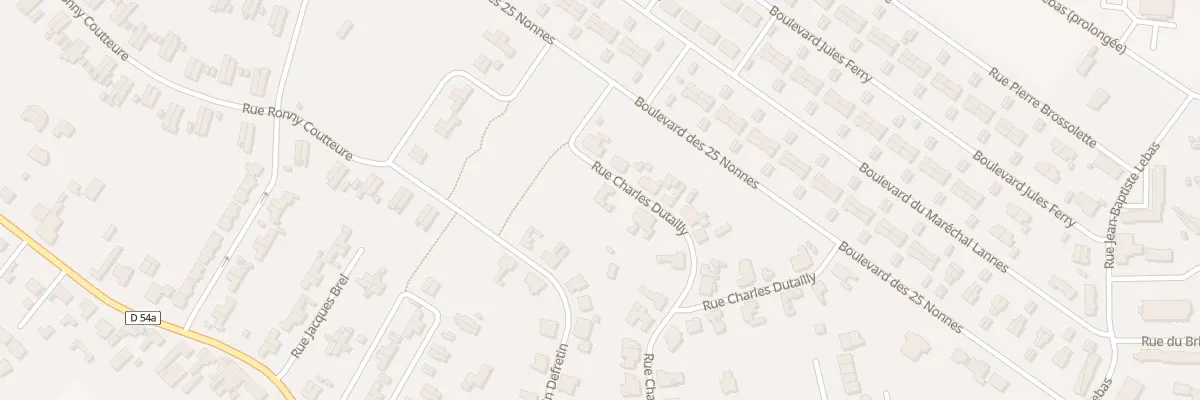 Plan du 54 Rue Charles Dutailly à Ostricourt